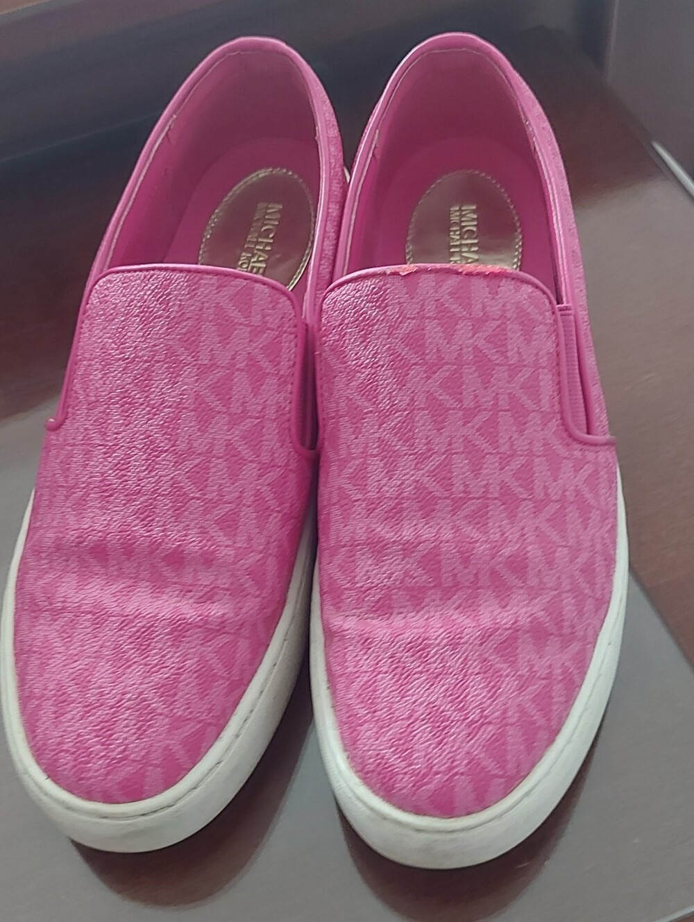 Michael Kors Hot Pink Slip-On Sneakers